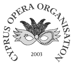 Icon of Cyprus Opera Organisation - Musical Notes and Mediterranean Elegance